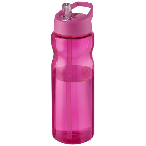Bouteille de sport à couvercle 650ml personnalisée H2O Active® Base Magenta / Magenta